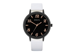 Reloj De Pulsera De Aleación Con Dial Redondo Analógico De Cuarzo Para Mujer Y Hombre (blanco)
