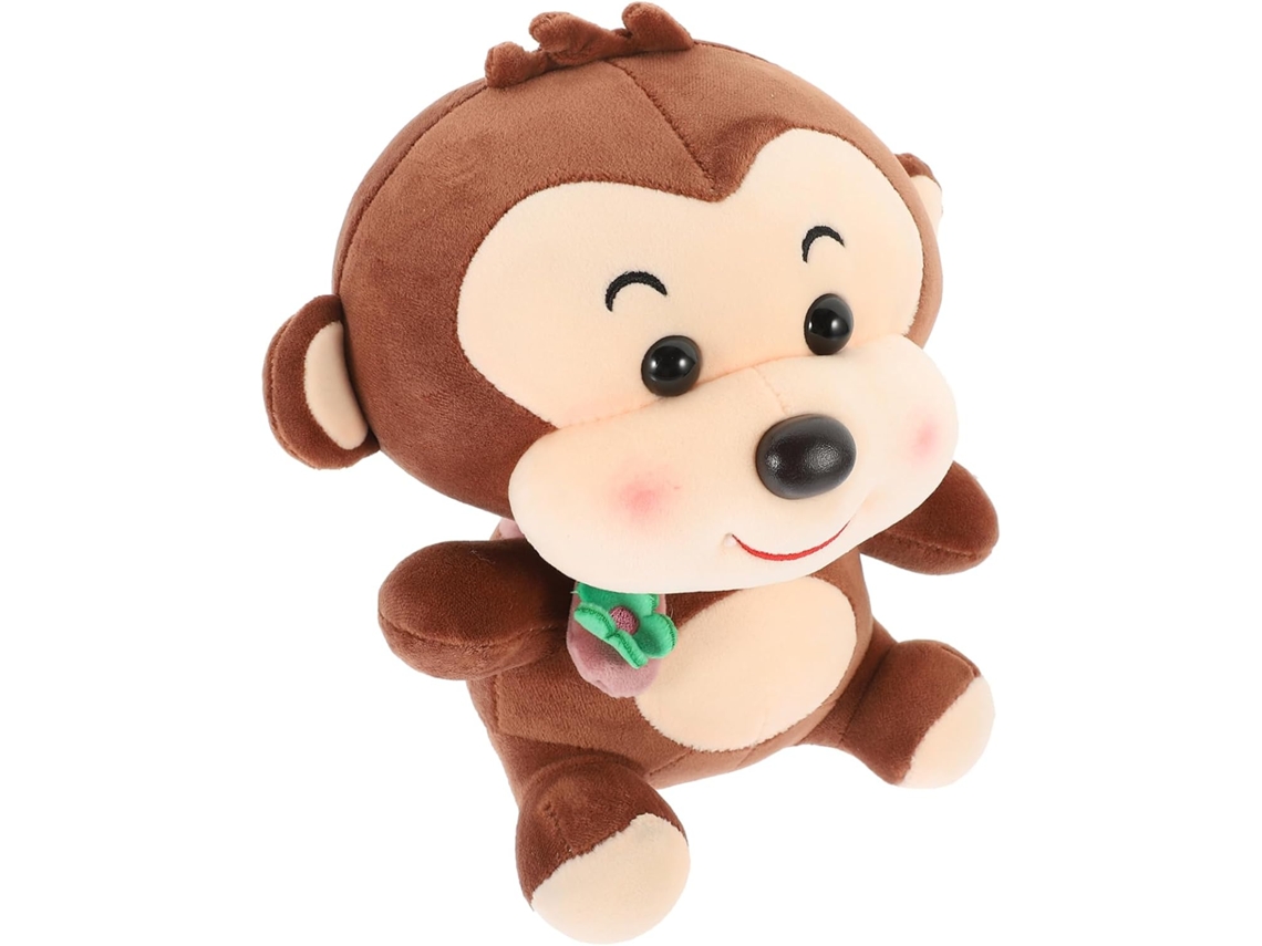 Macaco De Pelúcia Com Penas E Algodão, Brinquedo Adorável Para