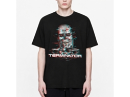 Rockinstone Terminator Glitch Black Adult T-shirt Size:s