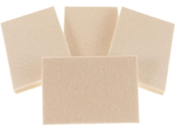 Conjunto de 4 espátulas de couro natural para aplicação de película de vinil.