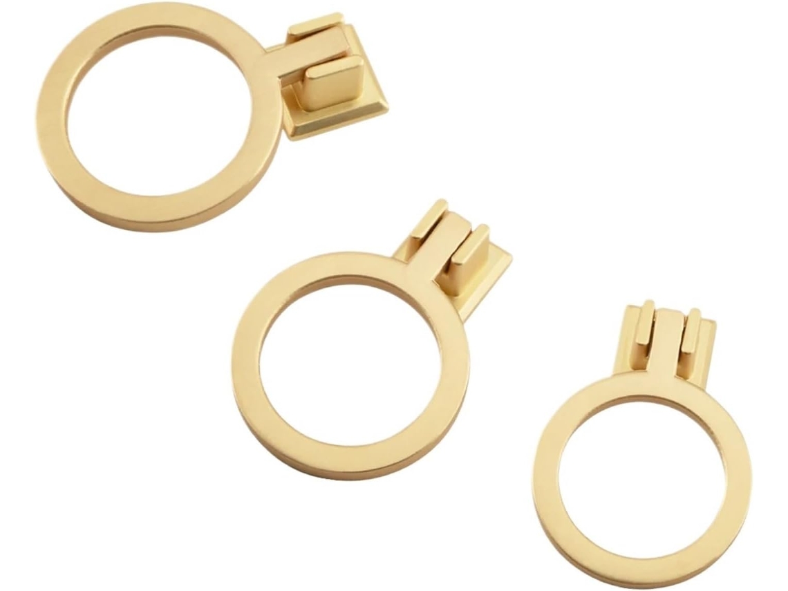 1 Peça De Puxador Quadrado Dourado Para Móveis, Em Liga De Zinco, Para Portas E Gavetas De Armários Cozinha 8013