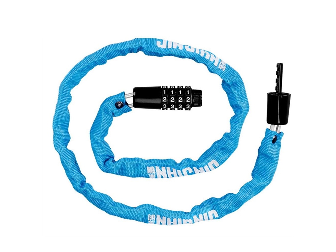 Cadeado De Bicicleta Com Senha, Cadeado De 4 Dígitos, Azul. Aquaforge
