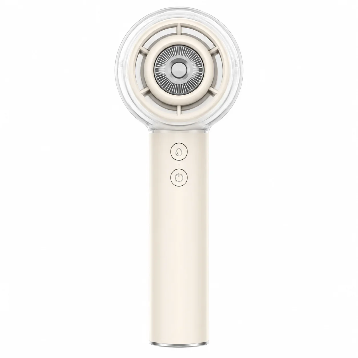 (branco Leitoso) Potente Ventilador Portátil Com Névoa E Bateria De 6000mah.