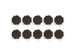 10 Quadros de Giz Mini Nuvem com Suporte Dobrável para Casamento