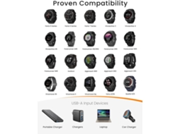 Cabo Garmin Forerunner Usb VENISYMLIS Preto