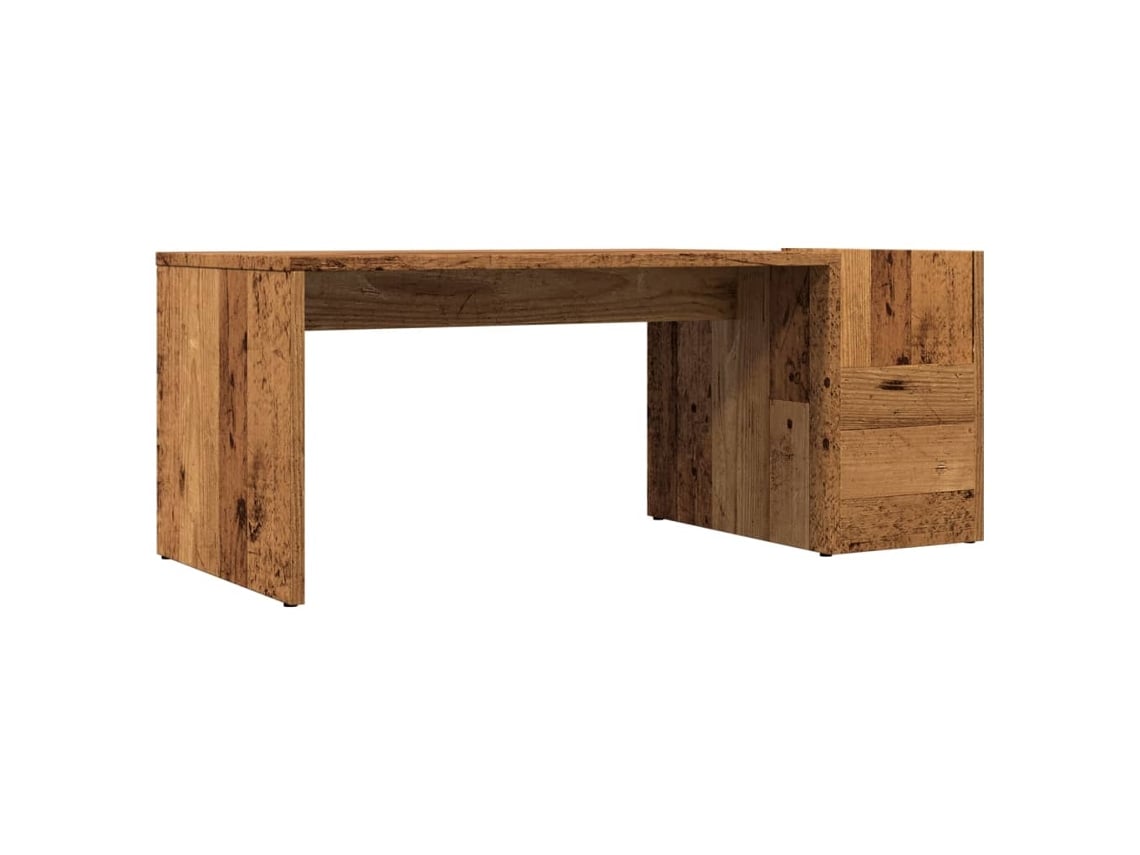 Mesa de Centro MAISON EXCLUSIVE em Derivados de Madeira Madeira Velha (90x45x35 cm)