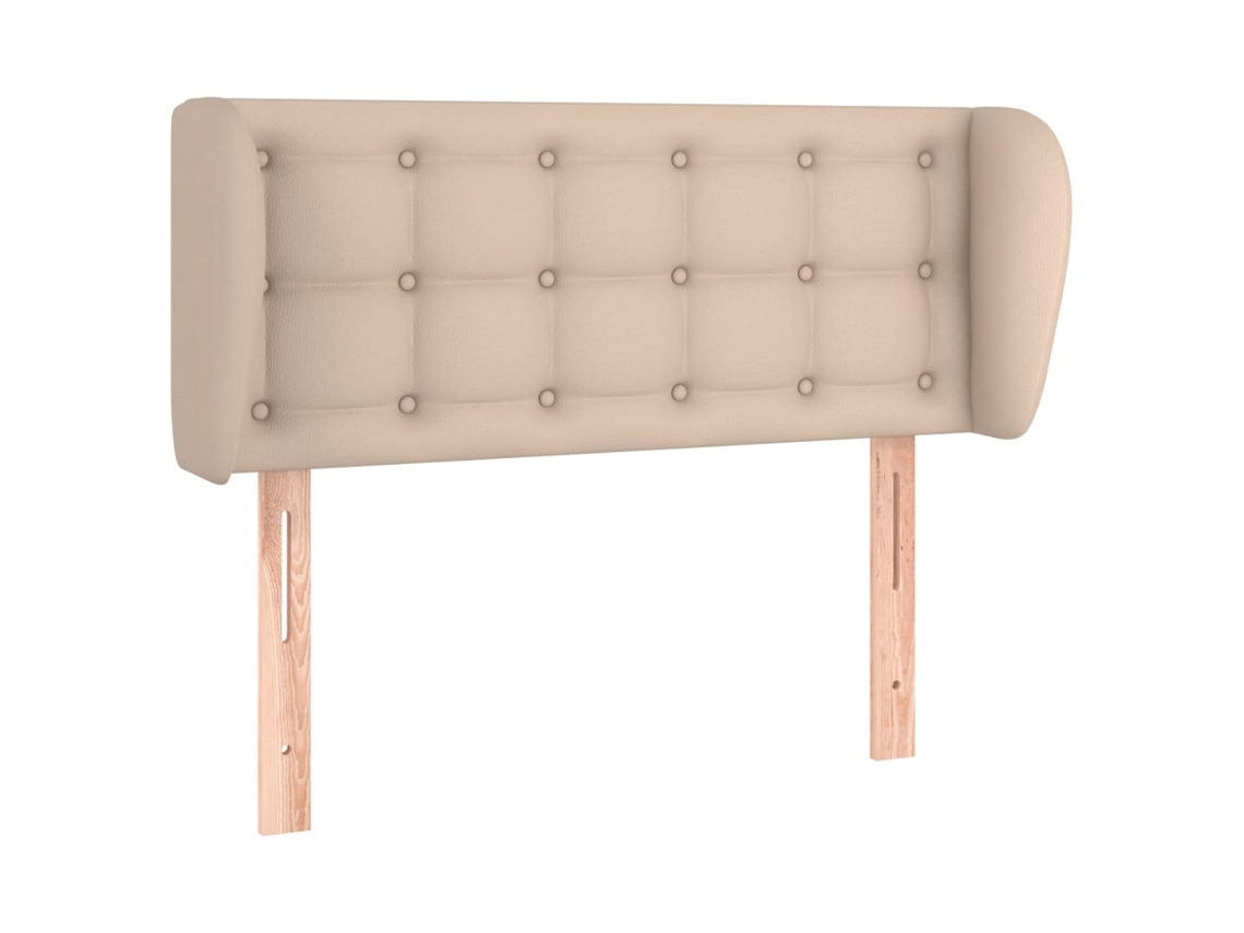 Cabeceira Cama Abas Couro Artificial 93x23x78/88 Cm Cappuccino MAISON EXCLUSIVE