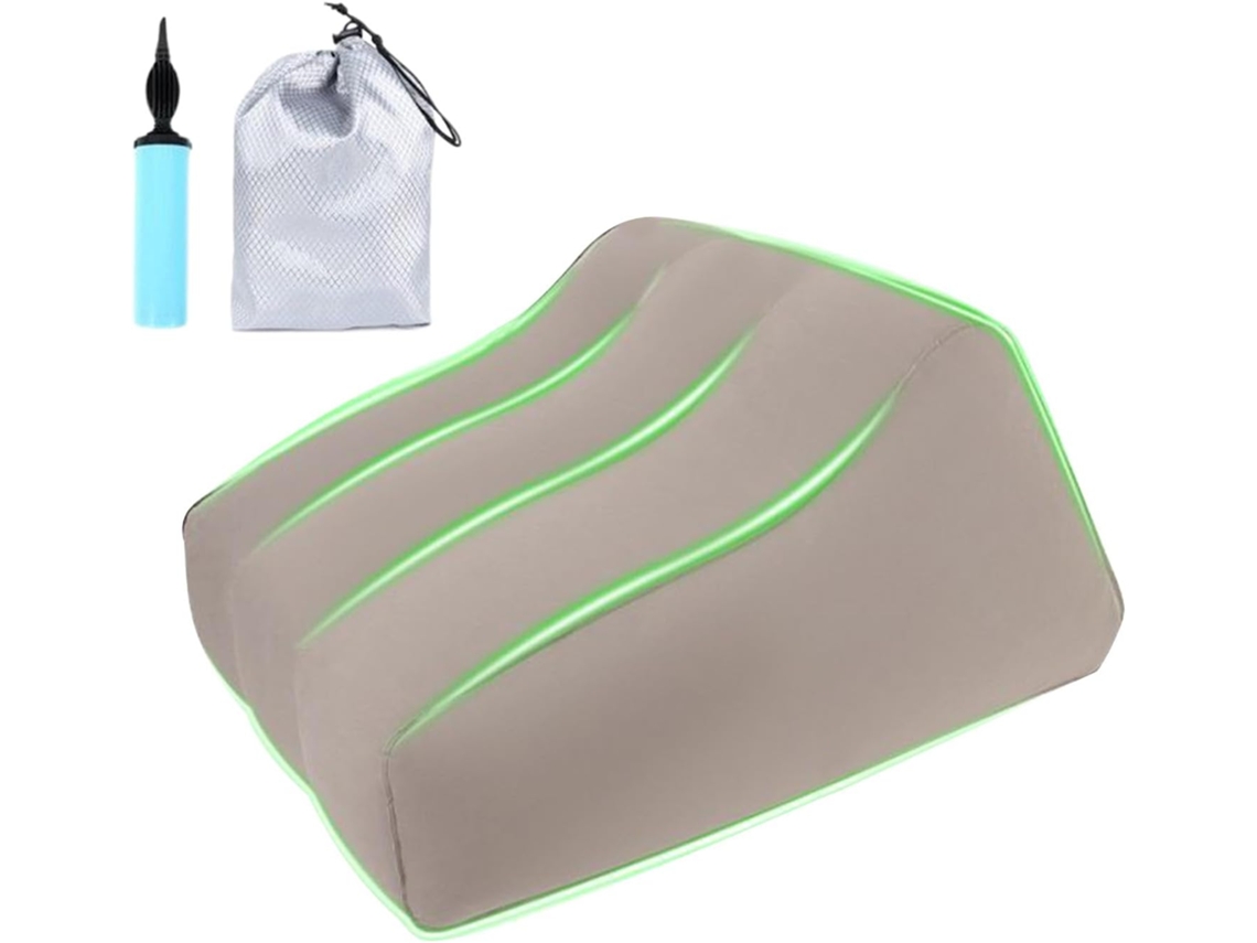 Almofada Inflável para Elevação Das Pernas, Ideal Alívio Muscular Portátil e Macia Apoio, CHABERLU