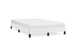 Bed Frame, Bed Frames Vidaxl Branco Couro Artificial (120 X 200 Cm)