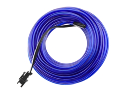 Azul Escuro Fio Eletroluminescente 5M Bobina 2,3 Milímetros Bateria BEMATIK