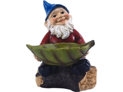 Comedero Para Pájaros Colgado Al Aire Libre Gnome, Escultura De Resina Pintada A Mano Para Jardín