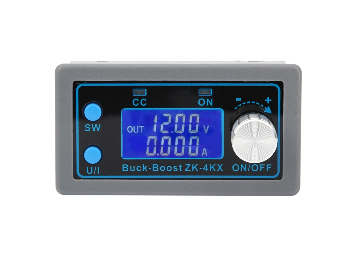 Módulo Conversor Dcdc Buckboost 0.5-30v 0-4a Regulador Cccv Com Display Lcd Proteções