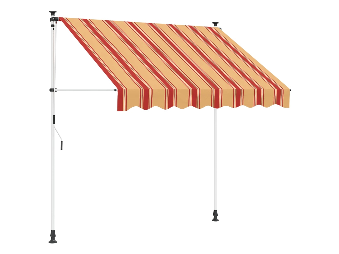 Vidaxl Toldo Retrátil Manual Cinzento-claro 400 Cm