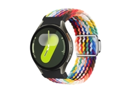 Bracelete Loop Nylon para Samsung Galaxy Watch 7/6/5/4 XIAOMOYU com fivela magnética azul Rocha