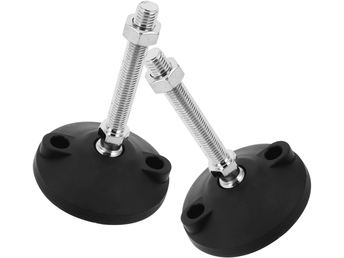 Pé Nivelador Para Móveis Sewacc M14x100 Em Nylon E Ferro, 2 Peças