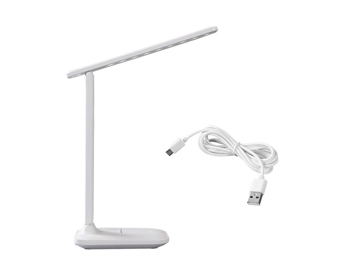 Lâmpada de Mesa Led com Proteção para Olhos Carregamento Usb Interruptor Táctil Plegável para Estudo