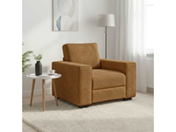 Vidaxl Poltrona 100x77x82 Cm Veludo Castanho