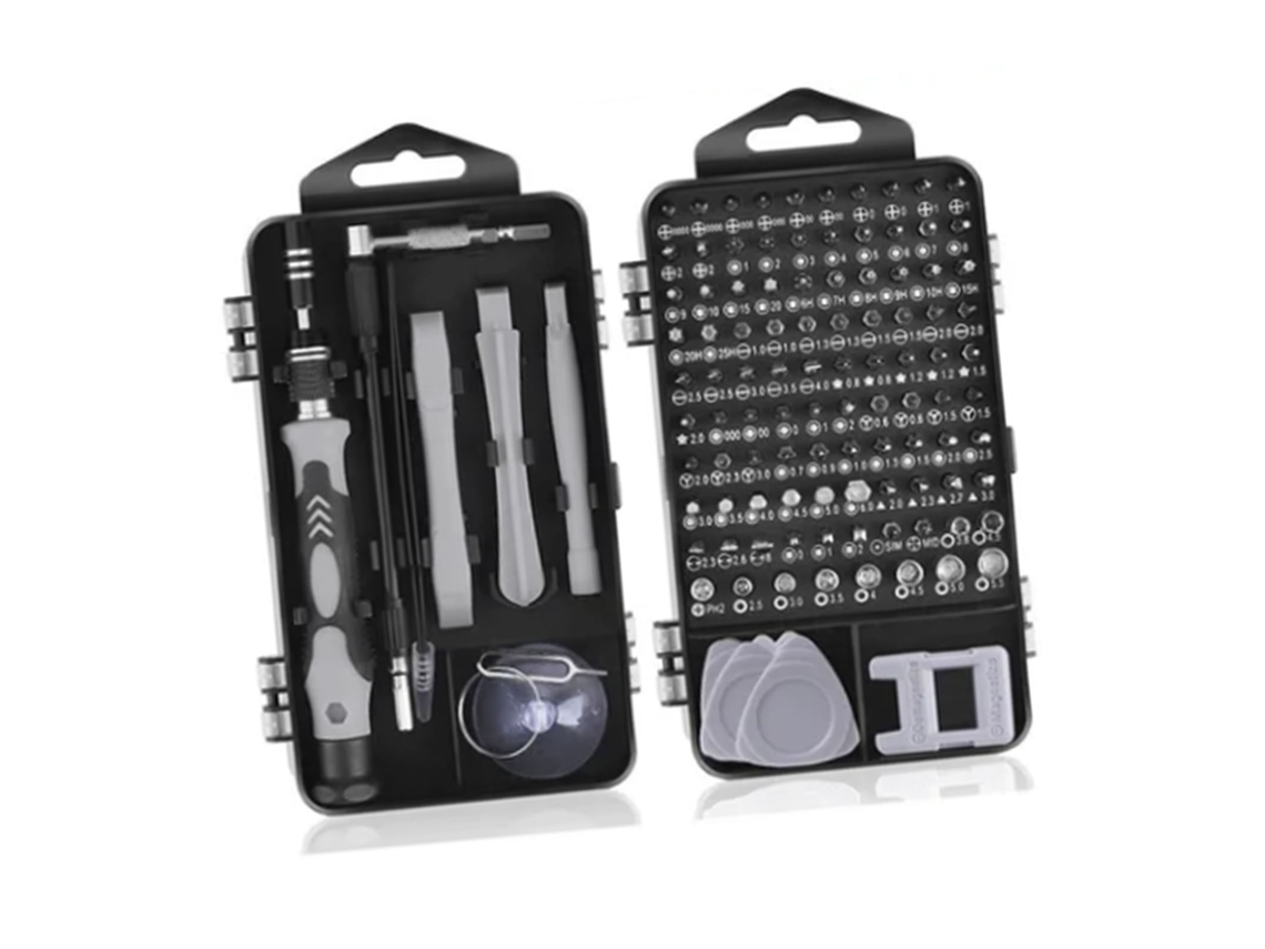 Kit De Parafusos De Manutenção Com 115 Peças, Ferramentas Multifuncionais Com Ímã Forte E Alta Dureza
