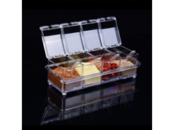 Pote Para Temperos Conjunto 4 Peças Cozinha