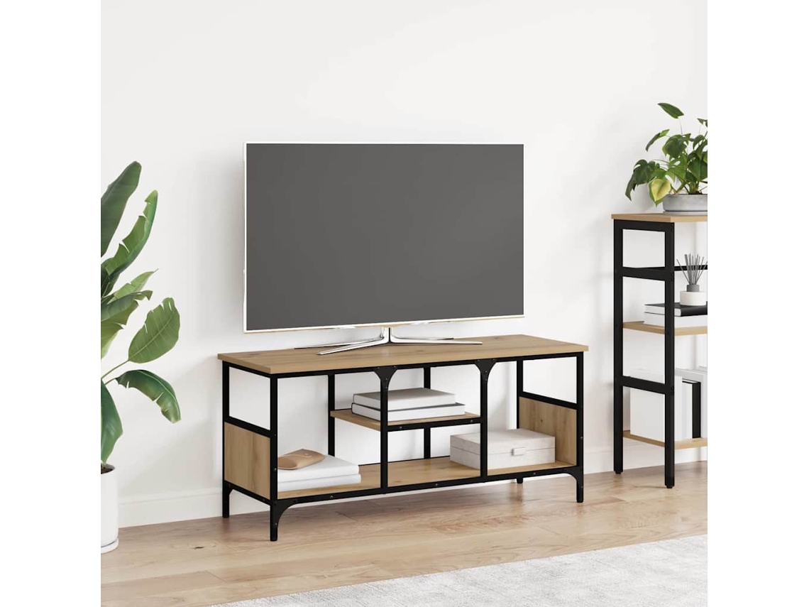 Vidaxl Gabinete Para Tv 100 X 35 X 45 Cm Carvalho Artesanal
