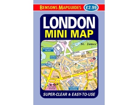 Livro London Mini Map de Bensons Mapguides (Inglês)