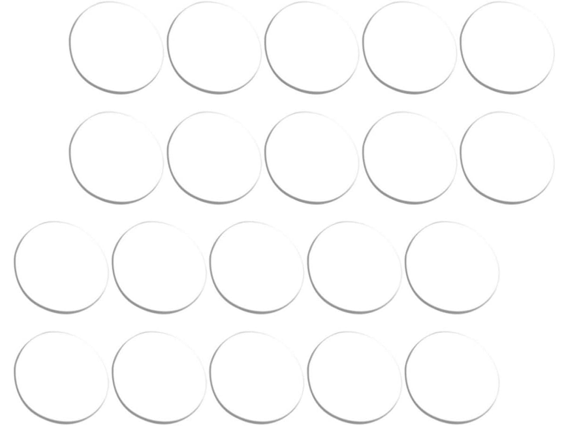 Toyvian 24 Espaçadores Redondos De Silicone, Protetores De Para Choque Reutilizáveis E Almofadas Antiderrapantes Mesas