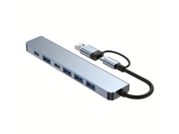 Leitor de Cartão Sd, Compatível com Dispositivos Usb c e Usb a, Slots para Microsd e Sd AQUAFORGE