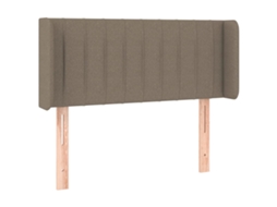 Headboard, Headboards Vidaxl Cinzento-acastanhado Tecido (83 X 16 X 78/88 Cm)
