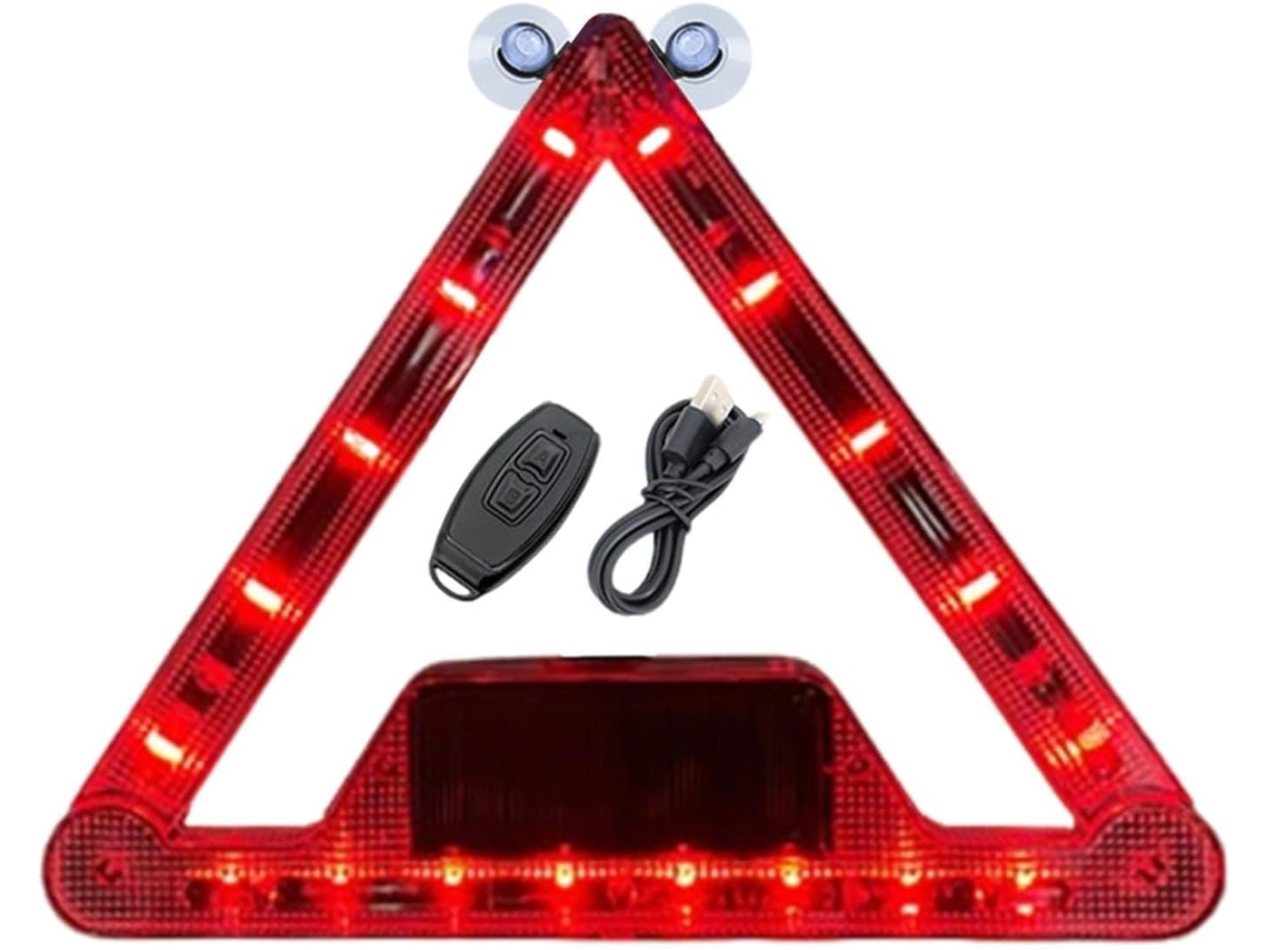 Triângulo De Sinalização Com Luz Estroboscópica E Função Rotativa