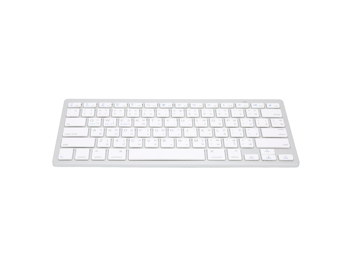 Teclado Ultra Fino Bilingüe Inglês-tailandês Sem Fio