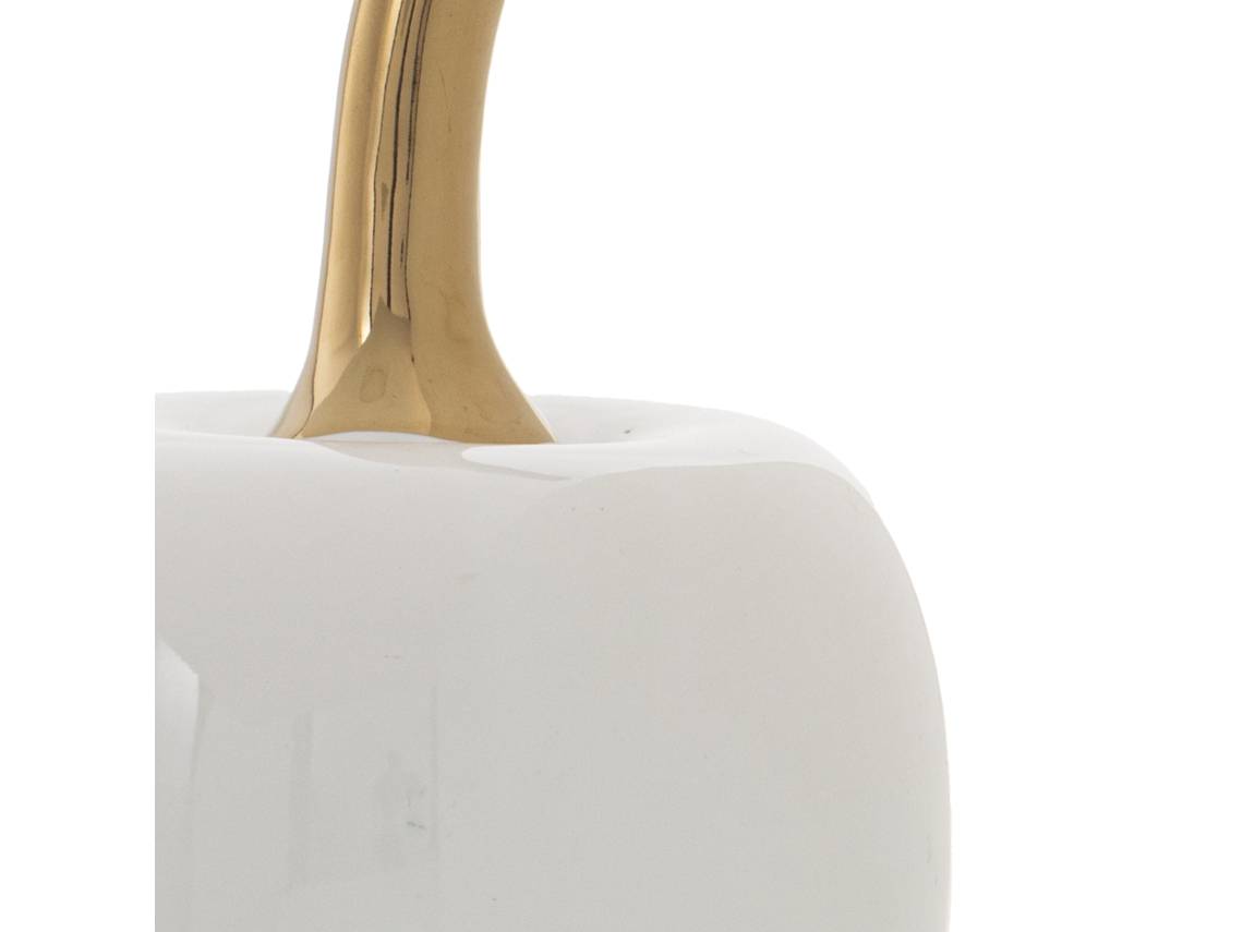 Figura Branca e Dourada