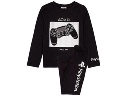 Conjunto De Pijama Comprido Infantil Com Estampa De Controle De Videogame Playstation. Hengjian