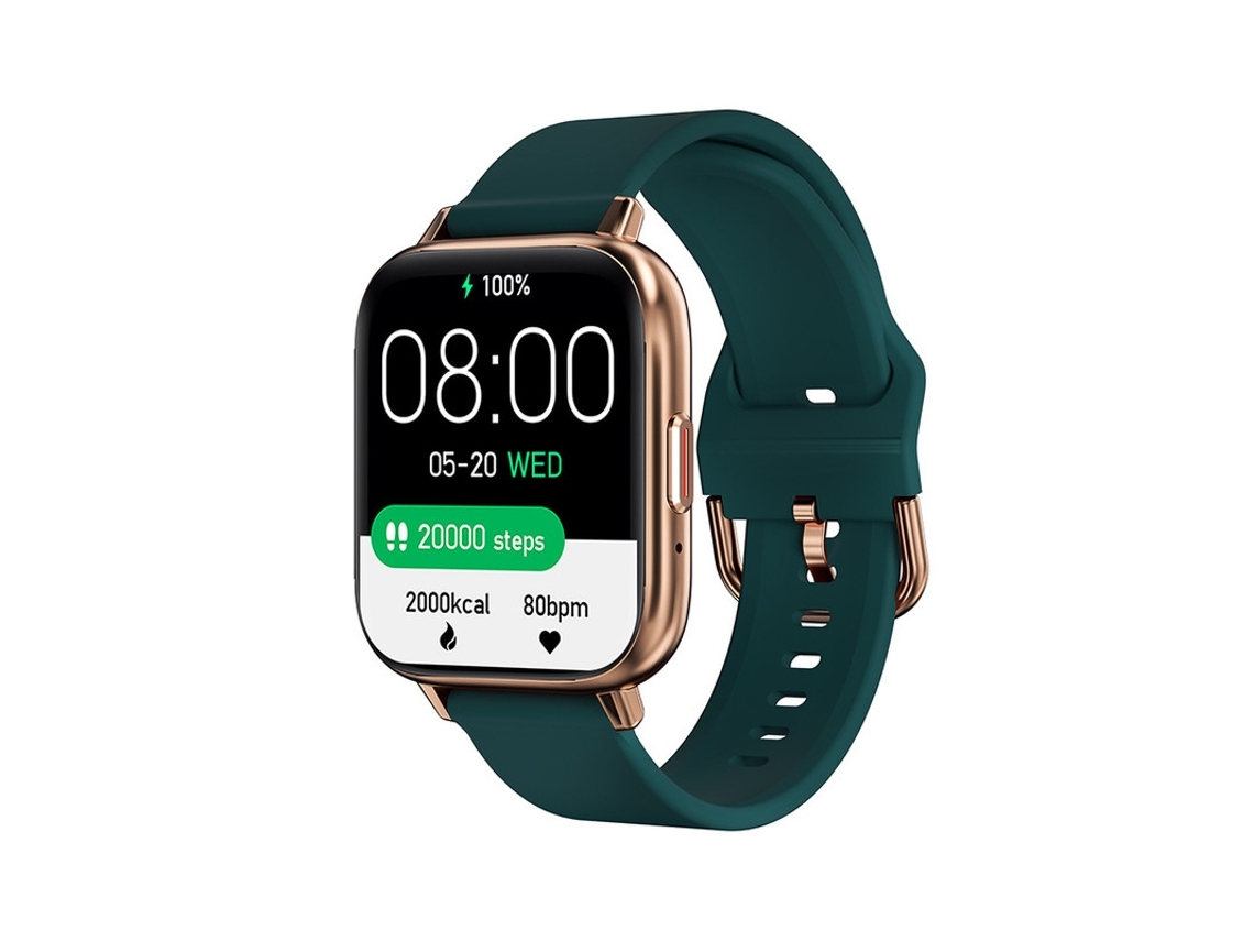 Smartwatches Tela Curva de 1 81 Polegadas Compatível com Iphone e Android Verde YEMAESRE