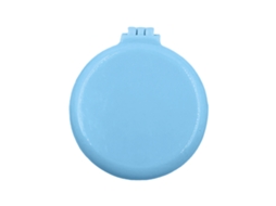 2026 peine de Pelo Plegable Con Espejo Mini Portátil Almohadilla de Bolsillo para Cabello Liso Rizado Azul