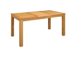 Vidaxl Mesa De Jantar 150 X 85 X 75 Cm Madeira De Carvalho Sólido
