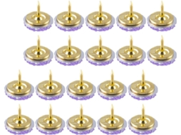 Aboofan 20 Tachinas Decorativas Redondas de Metal Brilhante para Paredes e Galerias de Fotos, Uso e Armazenamento Versáteis