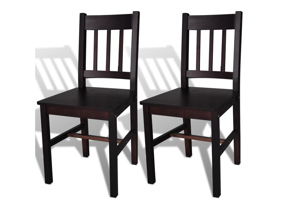Dining Chair, Dining Chairs Vidaxl Marrom Madeira De Pinho (n/a)