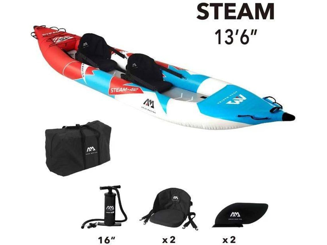 Kayak AQUA MARINA Steam 412 (412x80 cm) Worten.pt