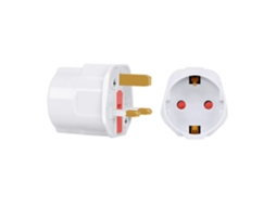 Adaptador De Tomada Britânico(2 Unidades), Adaptador De Viagem França, Reino Unido, Adaptador De Tomada Para Irlanda, Inglaterra, Escócia, Dubai