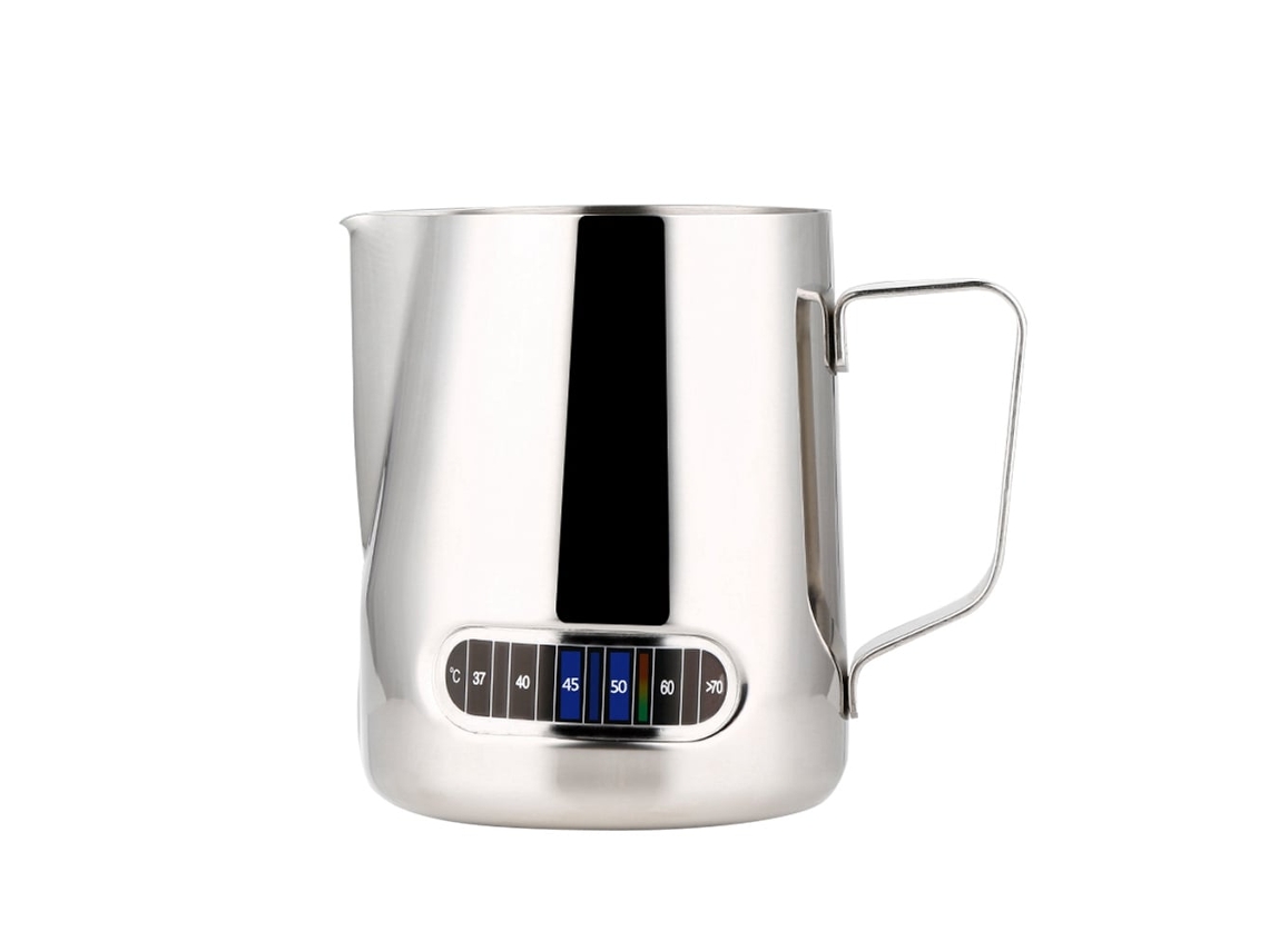 Pia de Espuma de Leite em Aço Inox 600ml com Termômetro LAXISCREED