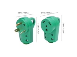 Conjunto De Plugs Rv Masculino E Feminino Laxiscreed, 30a, Alto Consumo, Compatível Com Cabos 10 Awg