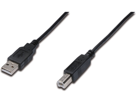 Cabo de Dados EDNET (USB A - USB B - 1.8 m - Preto)