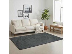 Tapetes De Área Quadrado Cinza Escuro 200 X 200 Cm Juta