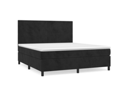 Box Spring Bed, Box Spring Beds Vidaxl Preto Veludo (160 X 200 Cm)