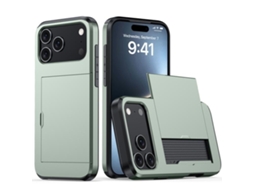 Capa Protetora À Prova De Choque Para Iphone 17 Pro - Compartimento Para Cartão