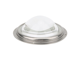 Lente Condensadora Led 100mm 60° Vidro Óptico 20 200w com Suporte Fixo e Anel de Borracha | S/MARCA