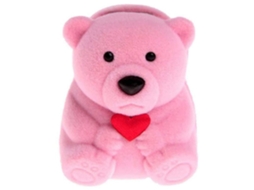 Caixa de jóias em formato de urso, fofinho, armazenamento, presente, casamento, proposta, portátil | S/MARCA