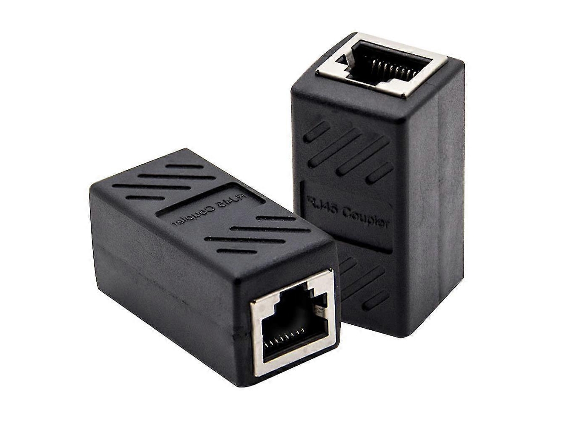 2 Cabos Ethernet Fêmea-fêmea, Cabo Acoplador Rj45, Divisor, Adaptador Extensor Rj45-aquaforge