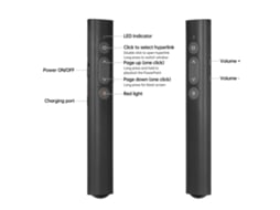 Apuntador Laser Inalámbrico Recargable Para Presentaciones Powerpoint, Control Remoto 50m, Usb/type C, Compatible Con Mac/windows/linux