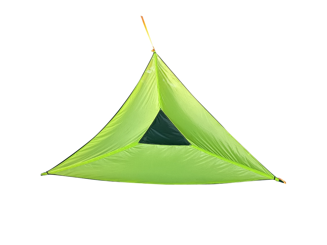 Rede de Suspensão Triangular para Camping Verde Portátil
